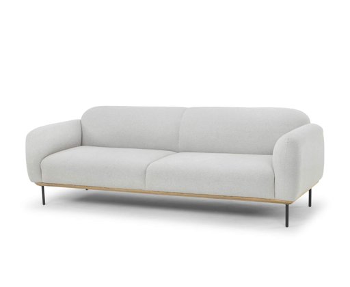 Amazon Brand Movian Blankan 3 Seater Sofa, 228 x 87 x 78 cm, Light Grey