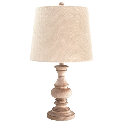 Stone & Beam Iluminación de granja clásico, 20.5" Table Lamp, Blanco gastado