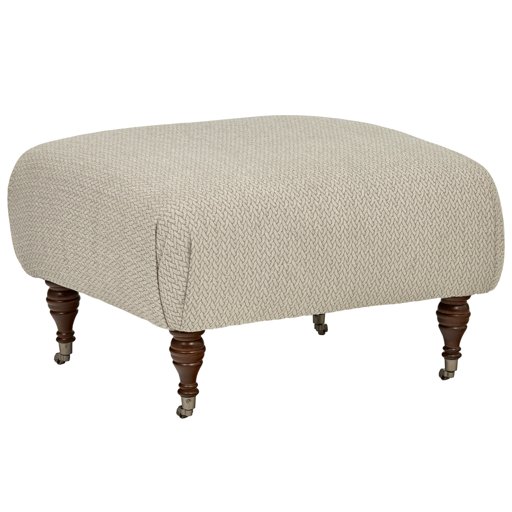 Amazon Brand – Stone & Beam Cameron Classic Ottoman, 31"W, Moondust
