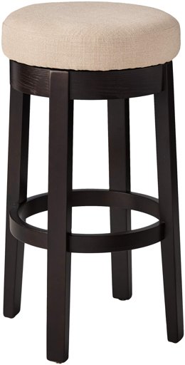 Amazon Brand – Ravenna Home Backless Kitchen Counter Bar Stool with Swivel Seat, 30"H, Hemp