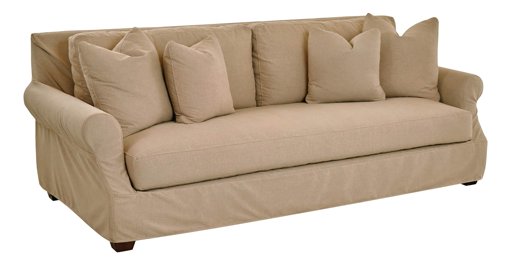 Amazon Brand – Stone & Beam Conner Slipcover Sofa Couch, 90"W, Linen