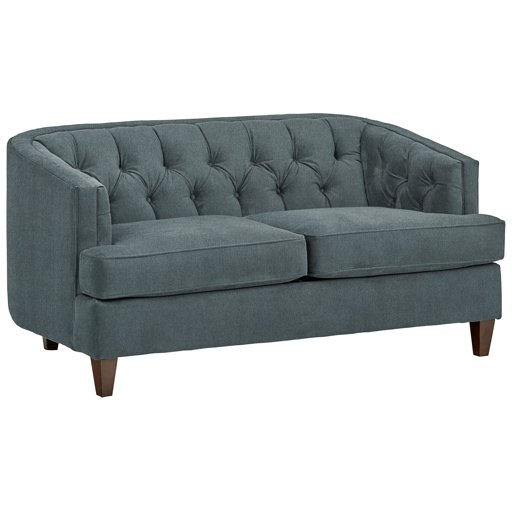 Amazon Brand – Stone & Beam Leila Tufted Living Room Loveseat Sofa Couch, 69"W, Smoky Teal