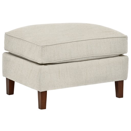 Amazon Brand – Rivet Lawson Modern Angled Ottoman, 27"W, Pearl