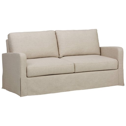 Amazon Brand – Ravenna Home Waterloo Modern Slipcover Sofa, 71"W, Beige