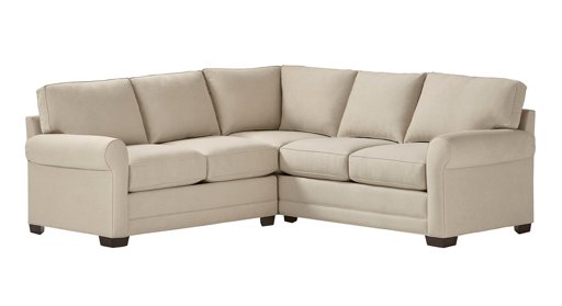 Amazon Brand – Stone & Beam Kristin Performance Fabric Sectional Sofa Couch, 93"W, Sand