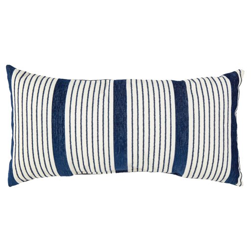 Amazon Brand – Rivet Casual Outdoor Throw Pillow - 24 x 12 Inch, Navy
