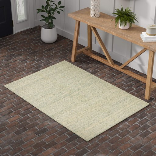 Amazon Brand – Stone & Beam Contemporary Speckle Wool Area Rug, 4 x 6 Foot, Seafoam