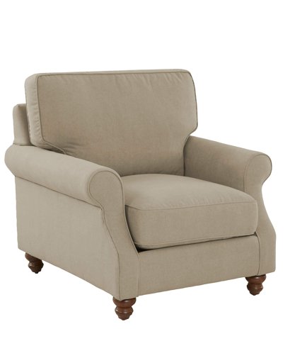 Amazon Brand – Stone & Beam Charles Classic Oversized Upholstered Chair, 39" W, Dove