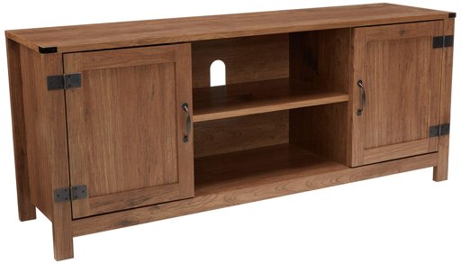 AmazonBasics Classic 58" TV Stand with Side Doors, Cherry