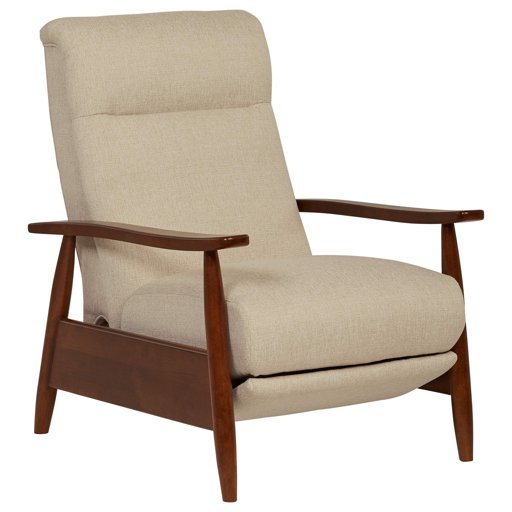 Amazon Brand – Stone & Beam Clayton Reclining Contemporary Fabric Living-Room Chair, 30"W, Sandstone