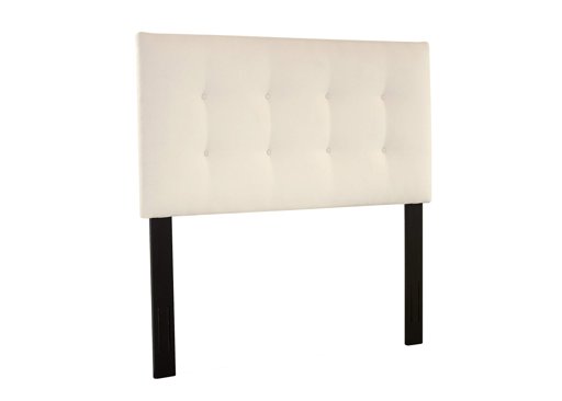 Stone & Beam Canton Queen Button-Tufted Headboard, 64"W, Slipcover Cream