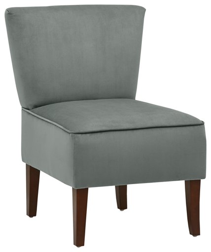 Amazon Brand – Rivet Ashworth Armless Velvet Accent Chair, 21.6"W, Smoky Teal