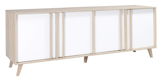 Marca Amazon - Movian Moselle - Cómoda grande (roble Sonoma/blanco alpino)