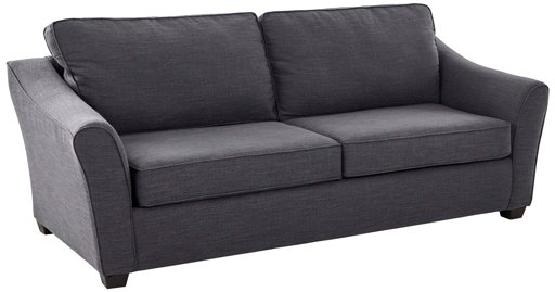 Amazon Brand – Ravenna Home Kristopher Modern Flared Arm Sofa, 88"W, Slate Blue