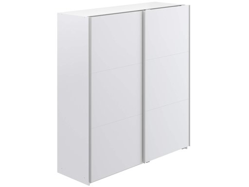 Amazon Brand - Movian Kolva Sliding 2-Door Wardrobe, 180 x 61 x 197cm, White