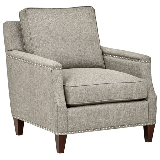 Amazon Brand – Stone & Beam Marin Studded Chair, 33"W, Grey