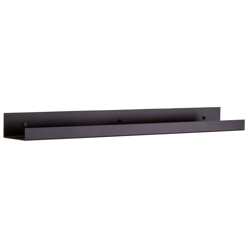 Amazon Brand – Rivet Modern Metal Shelf, 24"W, Black