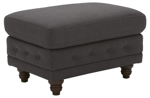 Amazon Brand – Stone & Beam Bradbury Chesterfield Classic Ottoman, 30"W, Pepper