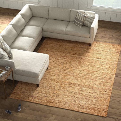 Amazon Brand – Stone & Beam Contemporary Speckle Wool Rug, 8' x 10'6", Copper