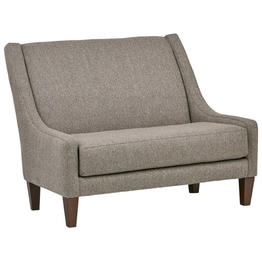 Amazon Brand – Stone & Beam St. Cloud Modern Armless Straight Back Settee, 49"W, Pebble