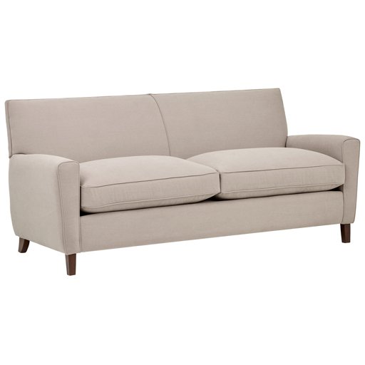 Amazon Brand – Rivet Lawson Modern Angled Sofa, 78"W, Dove