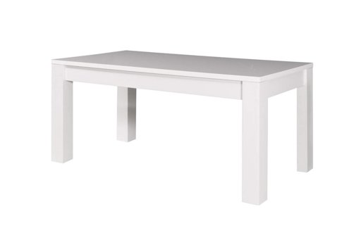 Movian - Grande table de repas Atran, Vernis blanc brillant Couleur