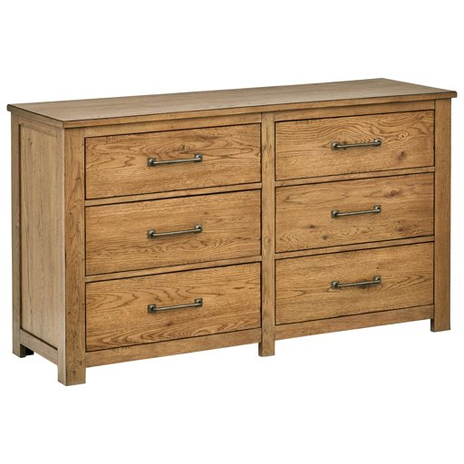 Amazon Brand – Stone & Beam Parson 6-Drawer Wood Bedroom Dresser, 60"W, Natural