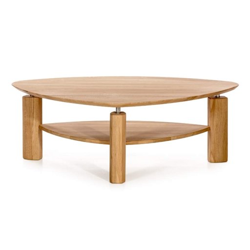Amazon Brand - Alkove - Hayes - Modern Coffee Table with Shelf - Wild Oak Bianco