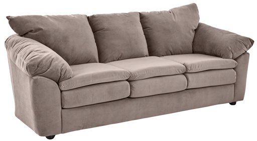 Amazon Brand – Ravenna Home Darian Oversized Pillow Sofa, 92"W, Grey