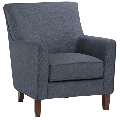 Amazon Brand – Stone & Beam Cheyanne Modern Living Room Accent Arm Chair, 30.7"W, Blue