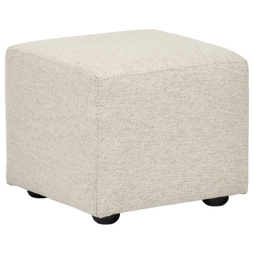 Amazon Brand – Rivet Modern Upholstered Cube Ottoman Pouf, 20"W, Platinum