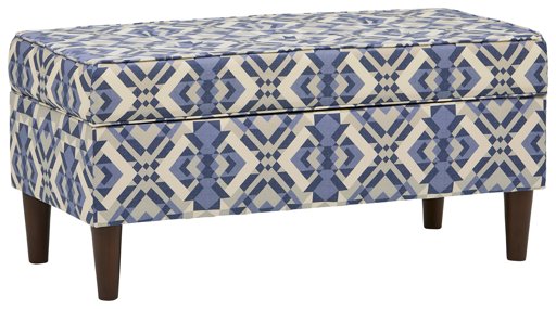 Amazon Brand – Rivet Martin Modern Storage Bench, 39"W, Scopic Blue