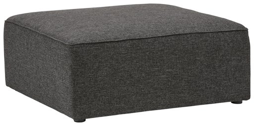 Amazon Brand – Rivet Audrey Modern Ottoman, 39.4"W, Caviar