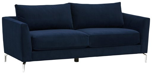 Amazon Brand – Rivet Emerly Modern Sofa, 83.5"W, Navy