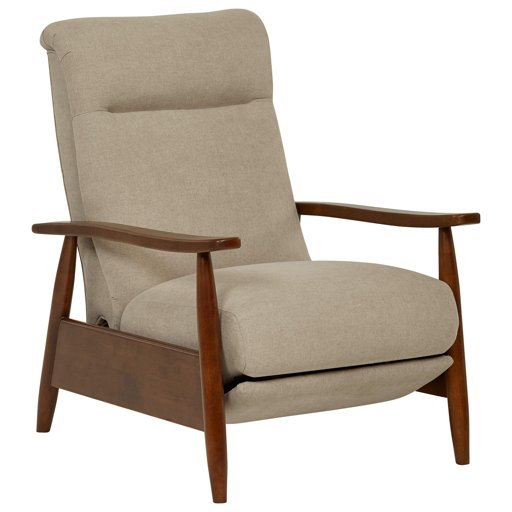 Amazon Brand – Stone & Beam Clayton Reclining Contemporary Fabric Living-Room Chair, 30"W, Dove