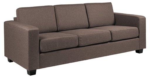 Marque Amazon - Movian Morat - Canapé 3 places, 90 x 212 x 80 cm (longueur x largeur x hauteur), Marron