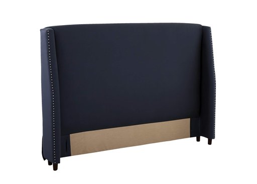 Stone & Beam Merrill Queen Headboard with Decorative Nailhead Trim, 75"W, Indigo