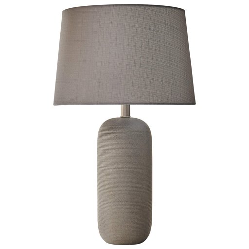 Stone & Beam Leland Modern Textured Table Lamp With Bulb, 24.5"H, Grey