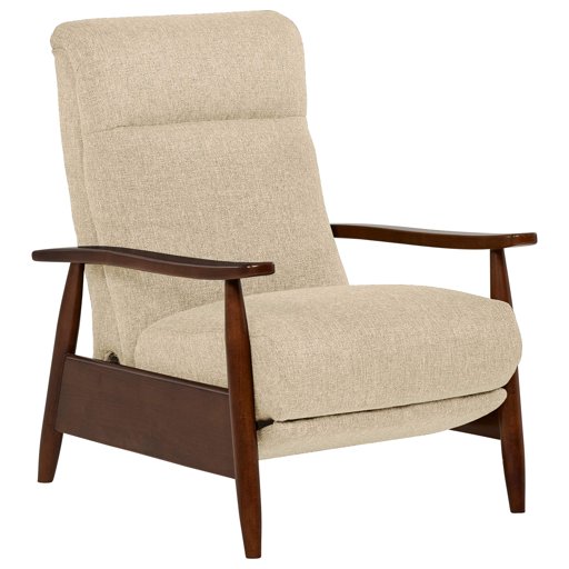 Amazon Brand – Stone & Beam Clayton Reclining Contemporary Fabric Living-Room Chair, 30"W, Latte