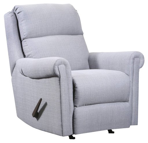 Amazon Brand – Ravenna Home Tamarack Rocker Recliner, 34"W, Fog