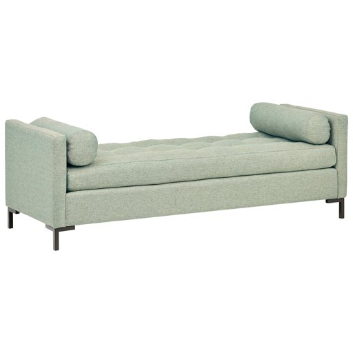 Amazon Brand – Rivet Uptown Mid-Century Tufted Customizable Daybed Sofa, 78"W, Rain &amp; Black