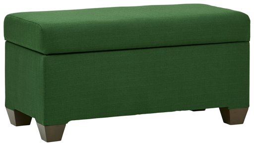 Amazon Brand – Stone & Beam Union Modern Storage Bench, 38"W, Emerald