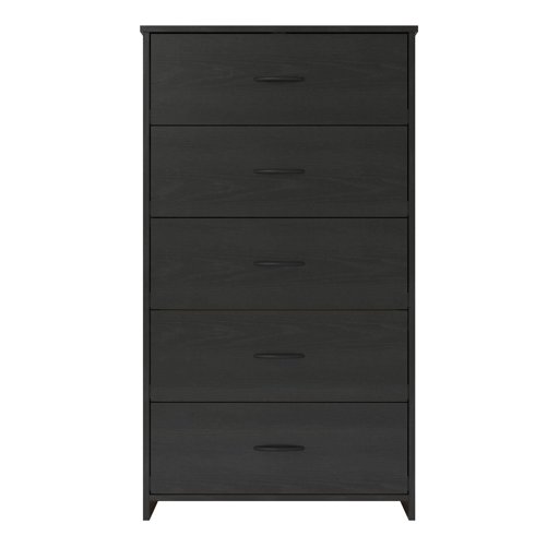 Ameriwood Commode classique 4 tiroirs Commode à 5 tiroirs. noir