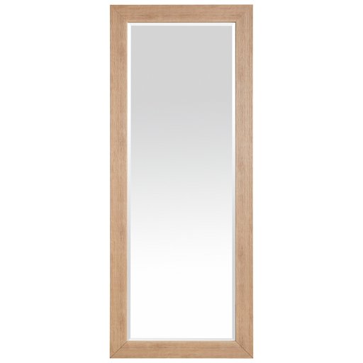 Amazon Brand – Stone & Beam Classic Rectangular Flat Frame Mirror, 80"H, Beige Finish