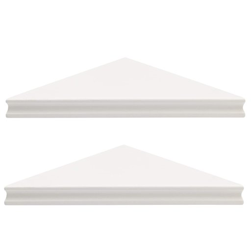 AmazonBasics Corner Shelves - 16-Inch, White, 2-Pack