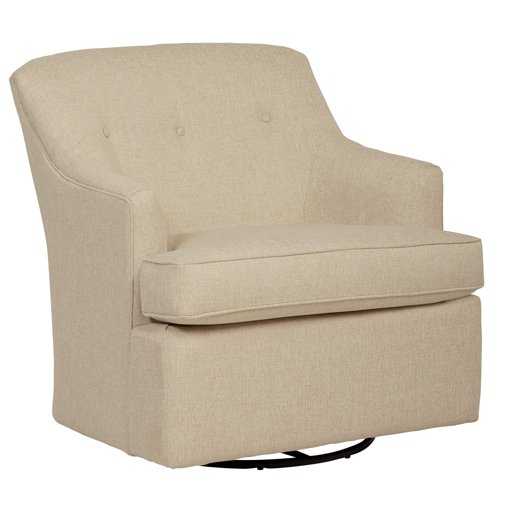 Amazon Brand – Stone & Beam Wolcott Swivel Chair, Fabric, 33"W, Sandstone
