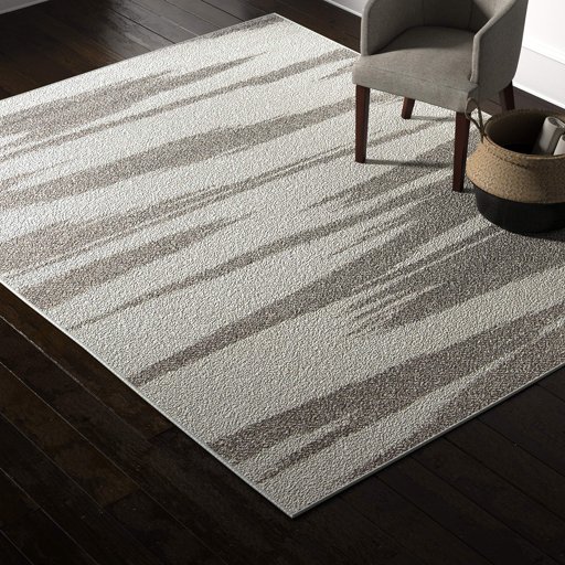 Amazon Brand – Rivet Modern Zebra Print Rug, 7'6" x 9'6", Grey