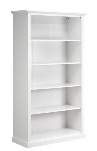 Amazon Brand – Ravenna Home Sullivan Modern Bookcase, 41.4"W, White