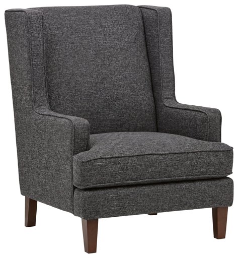 Amazon Brand – Stone & Beam Highland Modern Wingback Living Room Accent Chair, 31.9"W, Caviar