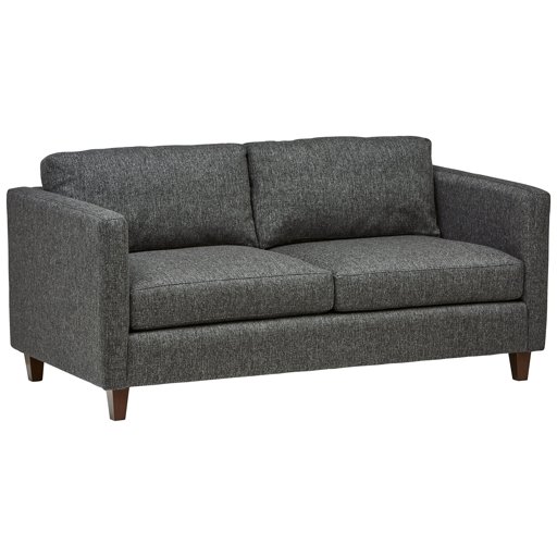 Amazon Brand – Stone & Beam Andover Modern Loveseat Sofa, 67"W, Charcoal